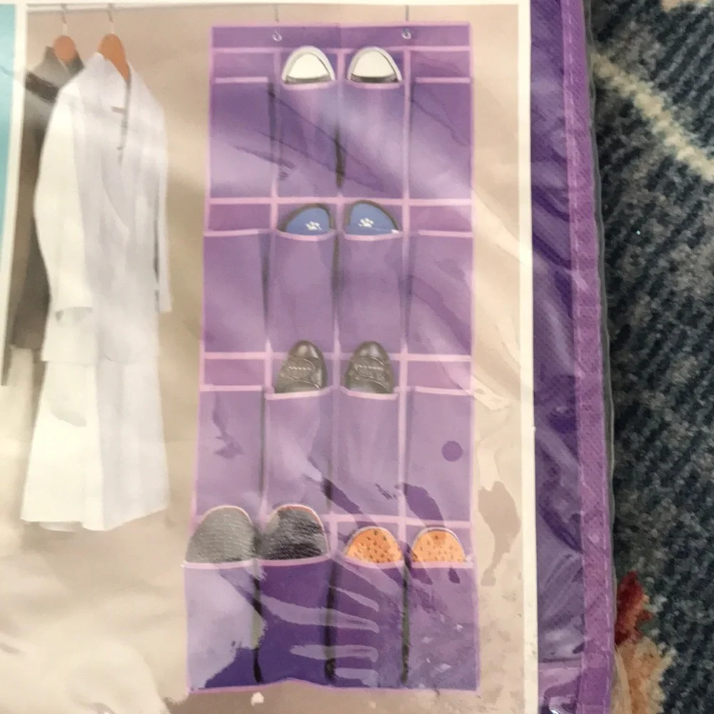 Purple Over the Door Organizer